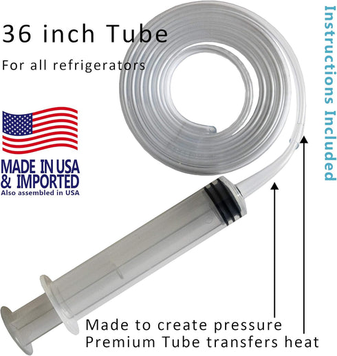 Frozen Water Line Tool - 36" - Made in USA - Unfreeze Your Refrigerator ice Maker Dispenser defroster Syringe...
