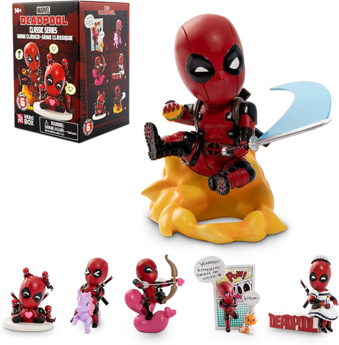 YuMe Deadpool Classic Series Hero Box - Blind Box, 2" to 4" Collectible Toy Figurines, Marvel Superhero Movie Inspired Toy Figure Set, Fun Gifts f...