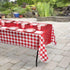Hammont Picnic Cups – 9 oz Gingham BBQ Party Supplies - Birthday | Backyard | Picnic Decorations - Red & White Checkered Disposable Paper Cups (50...