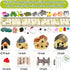 172Pcs Miniature Fairy Garden Accessories including 100Pcs Fixed Pins, modacraft Fairy Garden Kit Fairy House Animal Figurines Mini Landscape for ...
