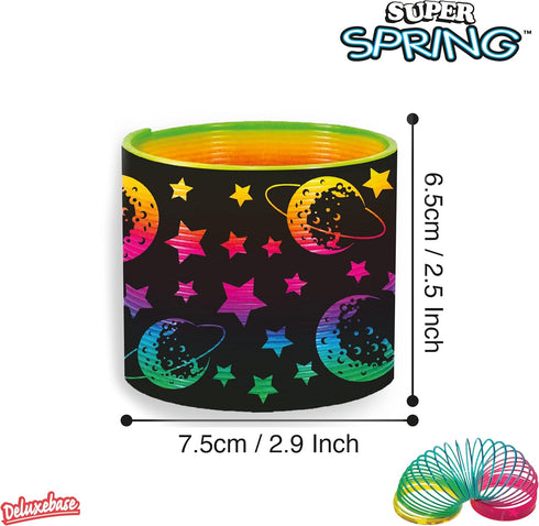Super Spring - Astro from Deluxebase. 2.5 Inch Space Rainbow Spring Toy. Space Slinky Toy and Rainbow Fidget Toy. Great Educational Toys, Gifts fo...