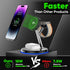 Qi2 3 in 1 Wireless Charger for iPhone?30W Supper Fast Wireless Charging Station for iPhone Apple Watch AirPods,Mag-Safe Wireless Charger Bracket ...