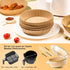 Air Fryer Paper Liners Disposable: 100PCS Round Airfryer Oven Insert Parchment Sheets Grease and Water Proof Non Stick Basket Liners for Baking Co...