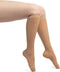 EvoNation Women’s Knee-High Graduated Compression Socks, 15-20 mmHg – Moderate Pressure Sheer Socks, Support Stockings Hose, Nude, Large...
