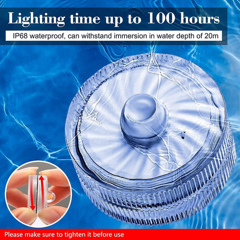 HL Submersible LED Light,Purple Small LED Light,100 Hours Waterproof Flameless Led Lights Battery Powered for Wedding Home Vase Festival Party Dec...