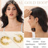 9 Pairs Gold Hoop Earrings for Women, 14K Gold Plated Lightweight Chunky Twisted Hoop Earrings Set for Gift...