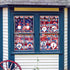 138Pcs Patriotic Window Clings 4th of July Gnome American Flag Firework Window Decals Red Blue Star Stripe Double-Sided Prints PVC Stickers for In...