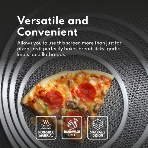 New Star Foodservice Restaurant-Grade Aluminum Pizza Baking Screen, Seamless (20-Inch (Pack of 1))...