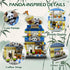 Panda Coffee-Shop Building-Blocks Set- Mini Blocks Cafe House Construction Building Blocks Collection Set 410 PCS for Teen and Adults, as Celebrat...