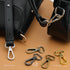 CRAFTMEMORE Snap Hook Swivel Push Gate Lobster Clasps Fashion Clips Purse Making FS10 Pack of 10 (Gunmetal, 3/4 Inch)...