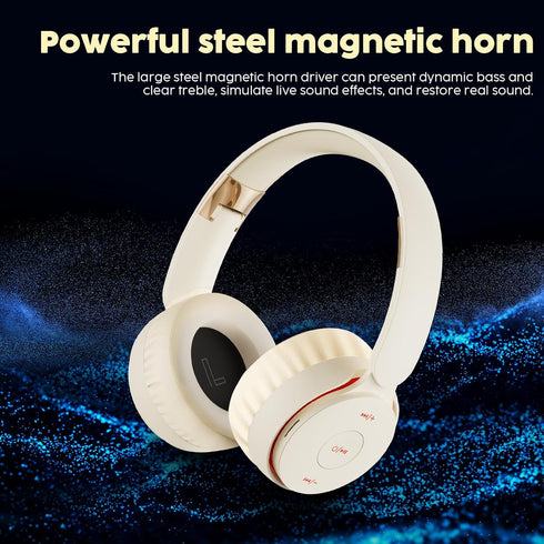 Wireless Bluetooth Headphones Over Ear?Hi-Fi Stereo Wireless Headphones Foldable/Wired/Wireless with microphone/TF?Available forTravel/Adult/Kids,...