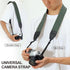 Padwa Lifestyle Dark Green Camera Strap - 2" Wide Cotton Woven Genuine Leather Head Camera Straps,Complimentary 2 Pcs Quick Release Clips for All ...