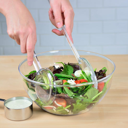 Youngever 4 Pieces 12.8 Inch Plastic Salad Servers, Set of 2...