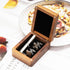 Real Black Walnut Wooden Cufflinks Box,Small Vintage Tie Clip Display Storage Case...