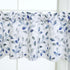 Valance for Windows Watercolor Leaves Print Rod Pocket for Kitchen 52 x 14 Inches, Blue/Gray...