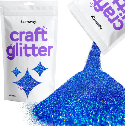 Hemway Craft Glitter 100g / 3.5oz Glitter Flakes for Arts Crafts Tumblers Resin Epoxy Scrapbook Glass Schools Paper Halloween Decorations - Microf...