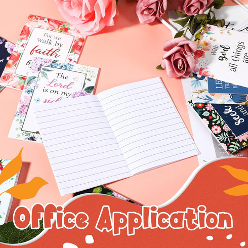 CHENGU 50 Pcs Bible Verse Notebook Christian Journals Bulk Christian Gifts Religious Prayer Journals Inspirational Notepads for Women Men Scriptur...