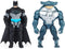 Batman 4-inch Bat-Tech Batman and King Shark Action Figures with 6 Mystery Accessories, for Kids Aged 3 and up...