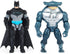 Batman 4-inch Bat-Tech Batman and King Shark Action Figures with 6 Mystery Accessories, for Kids Aged 3 and up...
