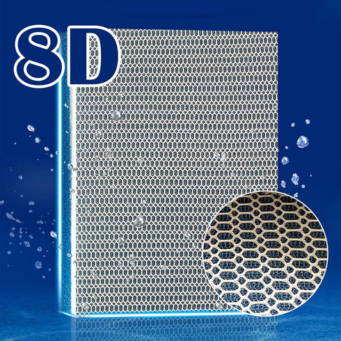 Eagles 8D Aquarium Filter Media,20 x 16 Inches Pond Filter Medi for Fish Tank and Pond, Washable and Reusable Koi Pond Filter Pad 8-Layer Super Fi...