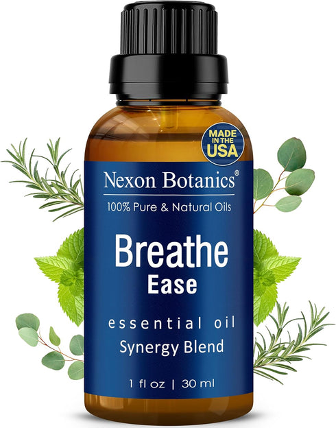 Breathe Essential Oil Blend 30 ml - Breath Easy Essential Oil Sinus Relief - Breathe Ease Essential Oils for Humidifier, Diffuser, Aromatherapy - ...