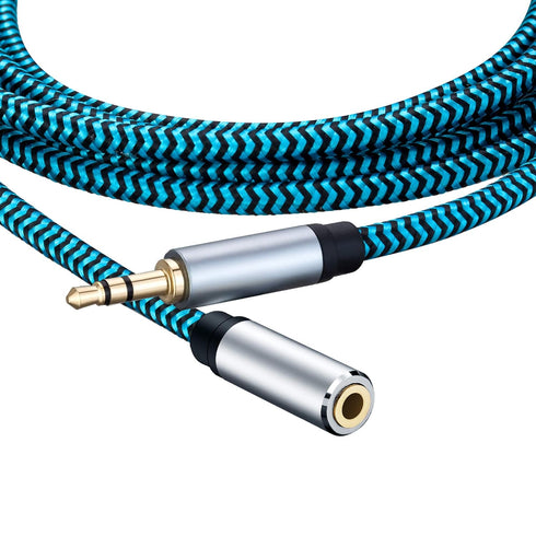 AUX Extension Cable 25FT 3.5mm Male to Female Stereo Audio Extension Cable Headphone Extension Cable Compatible for iPhone, iPad, Smartphones, Tab...