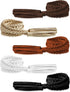 Geyoga 5 Pieces Rope Belt for Women Skinny Woven Boho Belt Braided Belt Stretch Thin Tassel Waist Belt Rope Chain Accessories for Skirt Dress, Chr...