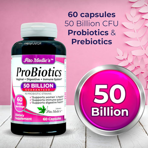 FITO MEDIC'S Lab - Probiotics for women - 50 Billion CFU of- probiotics- 60 days servings s -probiotics for digestive health- 16 - probiotic - ble...