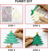 Hidreas 40 Pcs Wooden Ornaments Unfinished Christmas DIY Ornaments Craft Kit, Christmas Wood Ornaments with Bells, Wax Rope and Rhinestone Sticker...