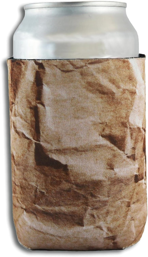 Brown Paper Bag Can Insulated Can Drink Cooler (Size - 12 oz.)...