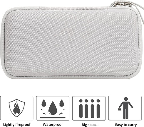 khanka Hard Travel Case Replacement for Anker 347 Power Bank (PowerCore 40K), 40,000mAh Battery Pack, Case Only (White)......