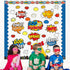 Religious Hero Bulletin Board Set, Super Theme Hero Jesus Religious Decor Bulletin Board Cutouts, Christian Sunday School Preschool Classroom Deco...