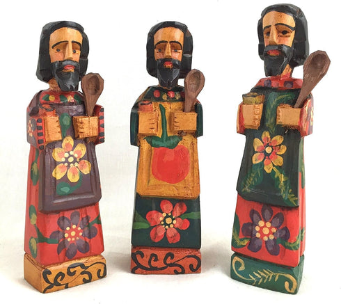 Altiplano Medium San Pasqual Kitchen Saint - 8" Tall Hand Carved, Made in Guatemala...