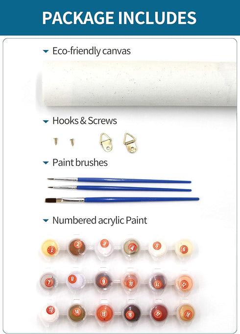 Slody Paint by Number for Adults Peacock Adult Paint by Number Kits on Rollded Canvas Colorful Animal Drawing Acrylic Beginner Paintwork DIY Craft...