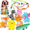 Jalousie Multipack Dog Squeaky Toys Dog Toy Bulk Dog Toy - Dog Toys for Pets Dogs for Small Medium Large Dogs (12 Pack Rope and Plush Animals)...