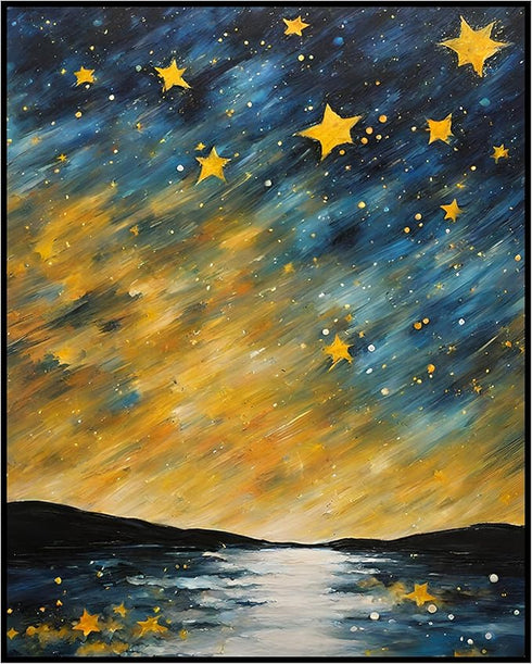Posterizer 1 pcs- sea and beach themed oil painting style print 3-Landscape & Nature Art-Floral Botanical Art- Decor for Home & Office- unframed w...