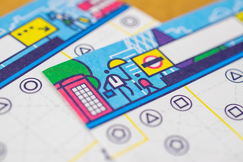 Blue Orange Games Next Station London Board Game - Family or Adult Strategy Flip and Write Game for 1 to 4 Players. Recommended for Ages 8 & Up. S...