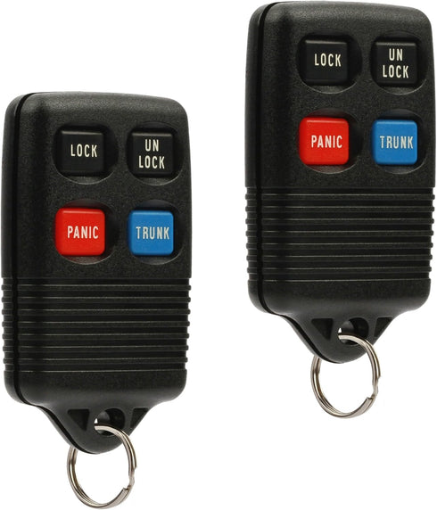 Car Key Fob Keyless Entry Remote fits Ford, Lincoln, Mercury Mustang (GQ43VT4T, 3165189, F5DZ-15K601-B), Set of 2...