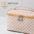 KITENROM Preppy Makeup Bag Travel Cosmetic Bags for Women Girls Multi-color Checkered Plaid Small Pouch Toiletry Bag Organizer Case Waterproof Cut...