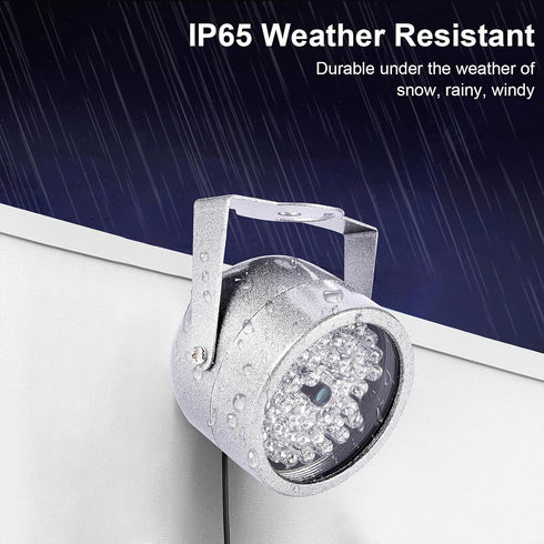 Camera IR Light 48 LED IR Illuminators Lights Waterproof Infrared Night Visionss Light for Security CCTV Camera...