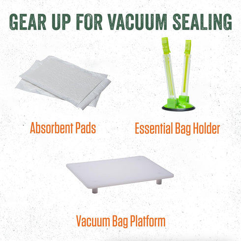 LEM Products MaxVac Gallon Vacuum Sealer Bags, 11 x 16 Inches, Compatible with Major Vacuum Sealer Brands, 28 Count...