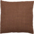 VHC Brands Patriotic Patch Plaid Cotton Primitive Bedding Square 16x16 Filled Pillow, 1 Count (Pack of 1), Deep Red...