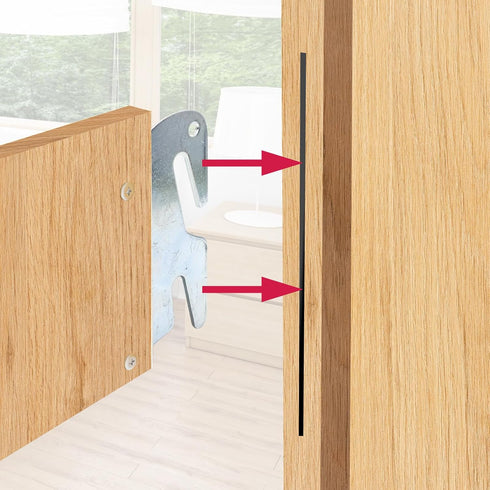 Bitray Wood Bed Plates Wood Bed Rail Hook Plates for Bed Frame Bracket Headboard Footboard Replacement - 4pcs...