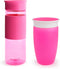 Munchkin® Miracle® 360 Spill Proof Sippy Cups, 24 and 10 Ounce, 2 Pack, Pink – Toddler and Adult Set...