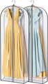 MISSLO 65" Clear Garment Bags for Hanging Clothes 4" Gusseted Dress Bags for Gowns Long Dress Cover for Closet Storage Dress Protector Bag, 2 Pack...