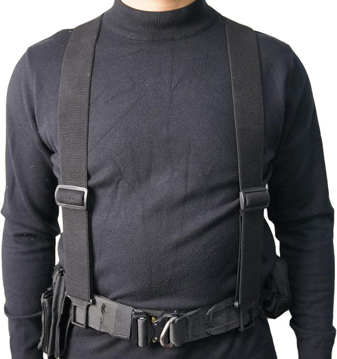 MELOTOUGH Belt Clip Suspenders with Fully Elastic with Hook End Non-Metal Plastic Clip Suspenders...
