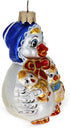 Mother Goose with Ducklings Glass Christmas Ornament...
