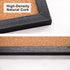 Black Cork Board Bulletin Board, 14.6"X 11" Cork Board, Oak Wood Finish Frame, Wall Mounted Cork Board for Office Home and School(Pins, Eye Bolts,...