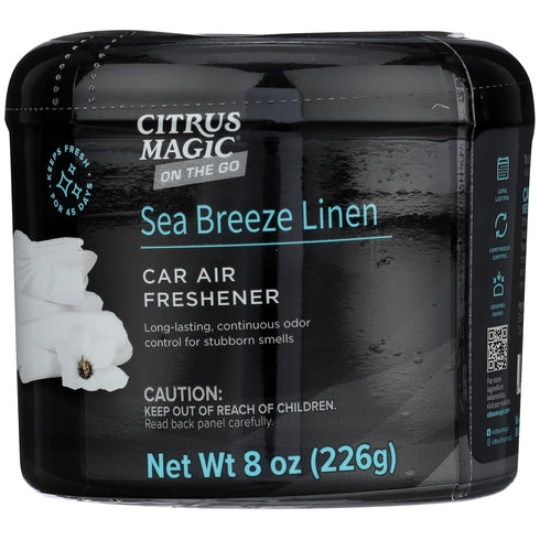 Citrus Magic On The Go Odor Absorbing Solid Air Freshener, Sea Breeze Linen, 8-Ounce, Pack of 1...