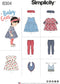 Simplicity US8304A Baby Gear Toddler's Leggings, Dress, Bibs, and Headband Sewing Patterns, Sizes XXS-L...